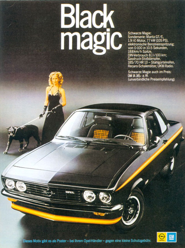 Opel Manta is a twodoor coupe built in the 1970s 1980s